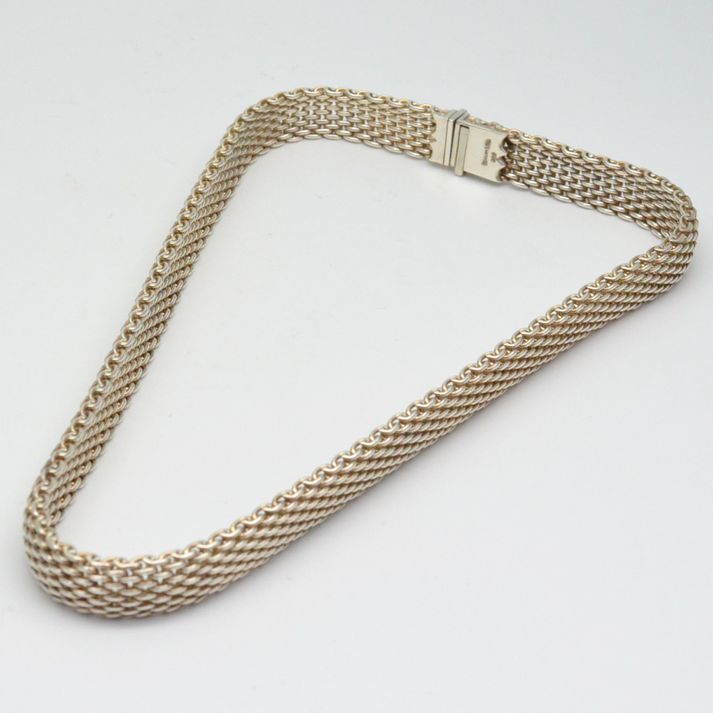 Tiffany Somerset Mesh Necklace Silver
